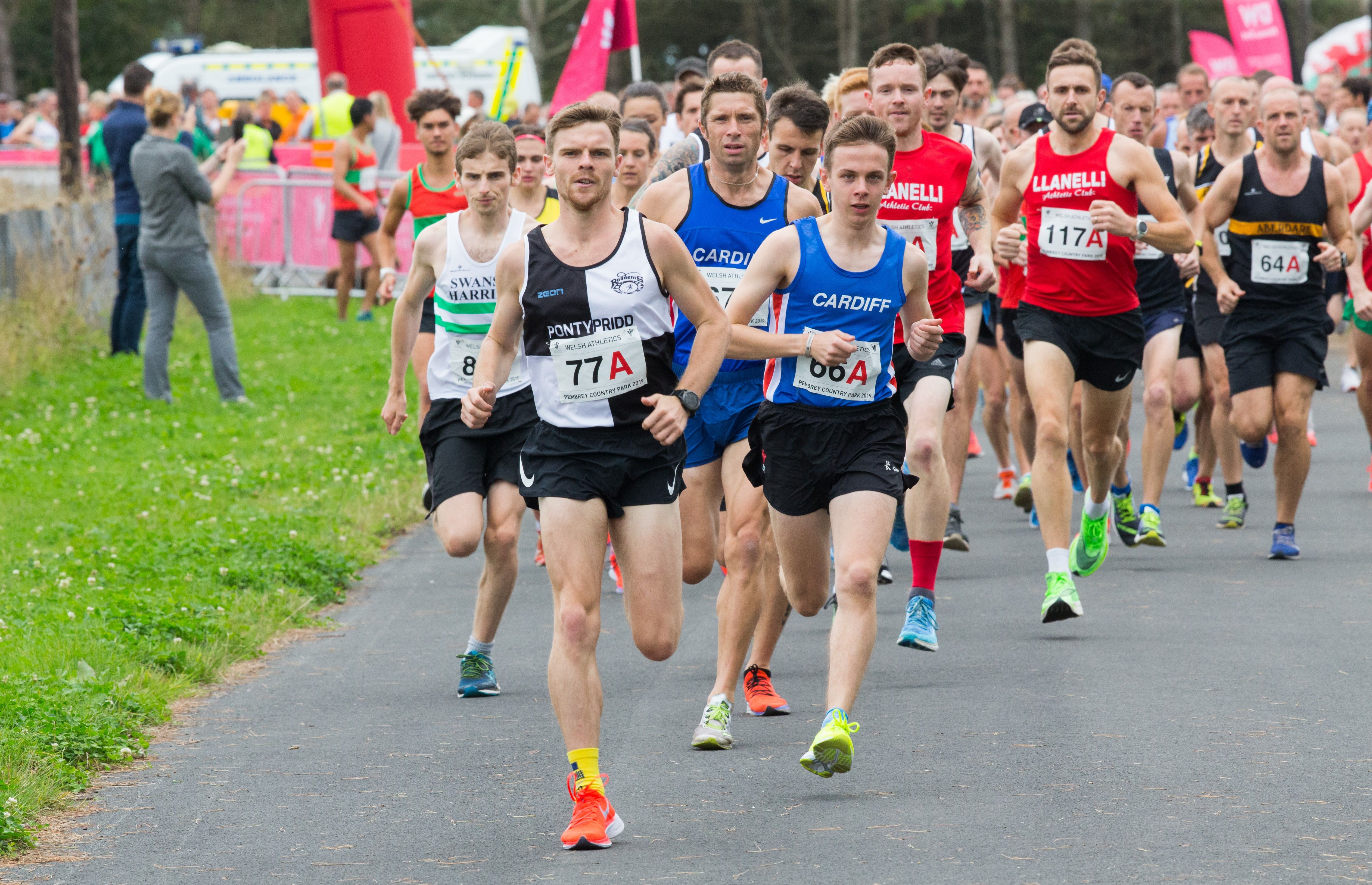 Welsh Road Relays 77 Paul Graham, 66 Morgan James.jpg
