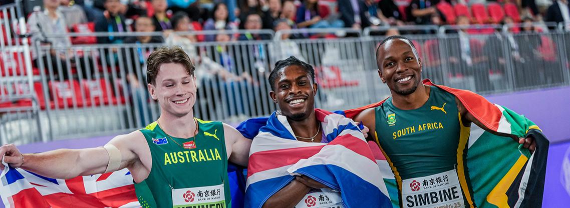 Jeremiah Azu - World Indoor 60m Champion - Flag Celebration Hero.jpg